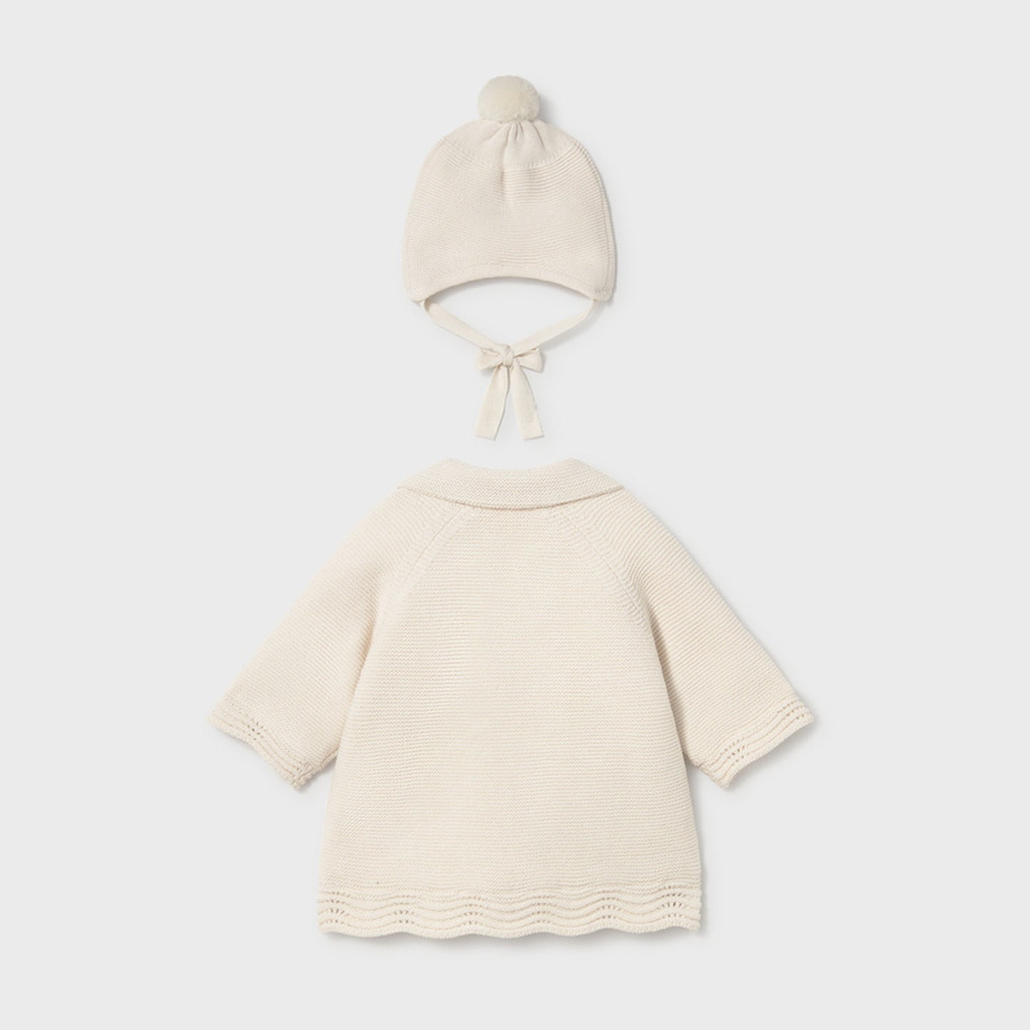 Mayoral Knit Coat With Hood Pottery 2403 – back