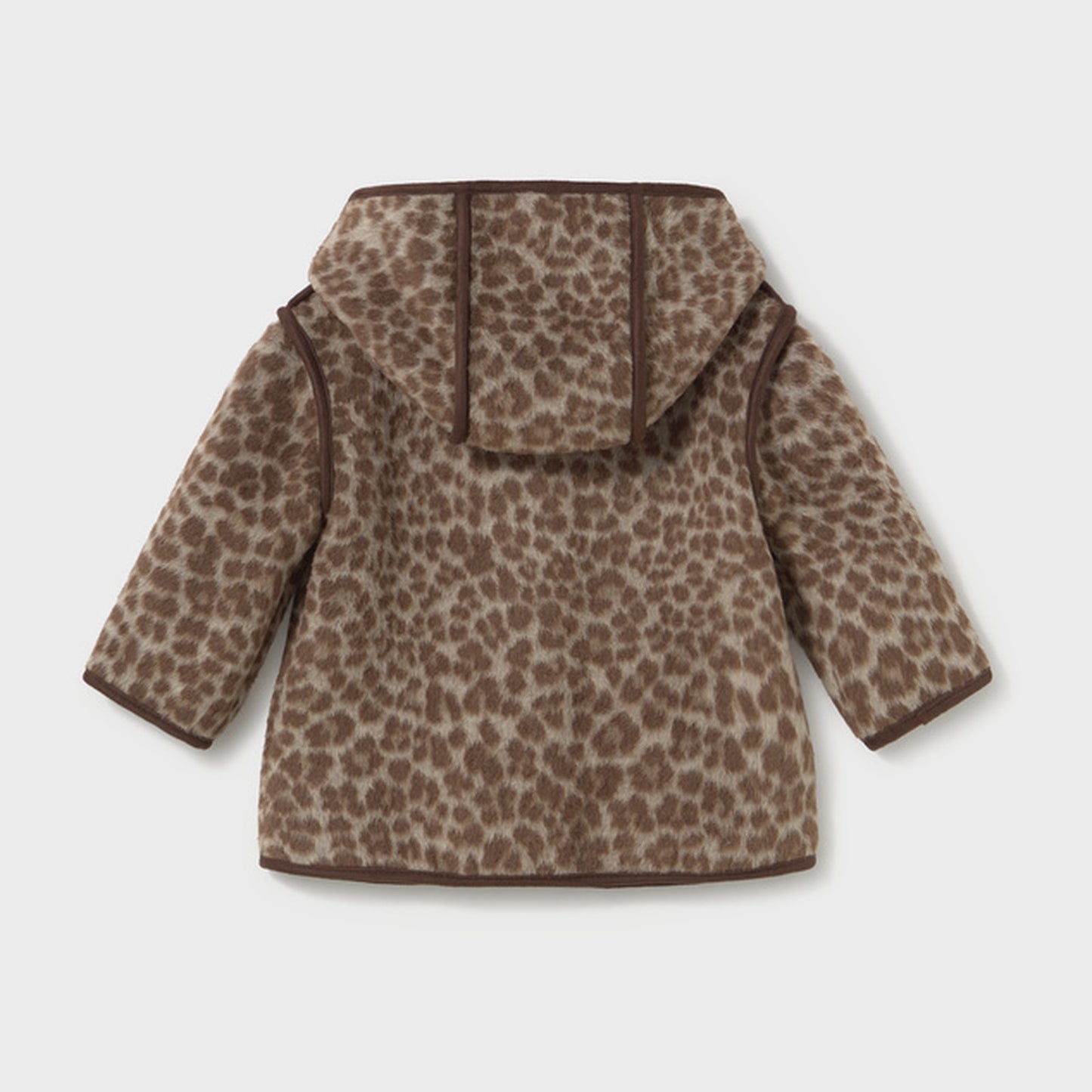 Mayoral Jacquard Coat Walnut 2434 – back