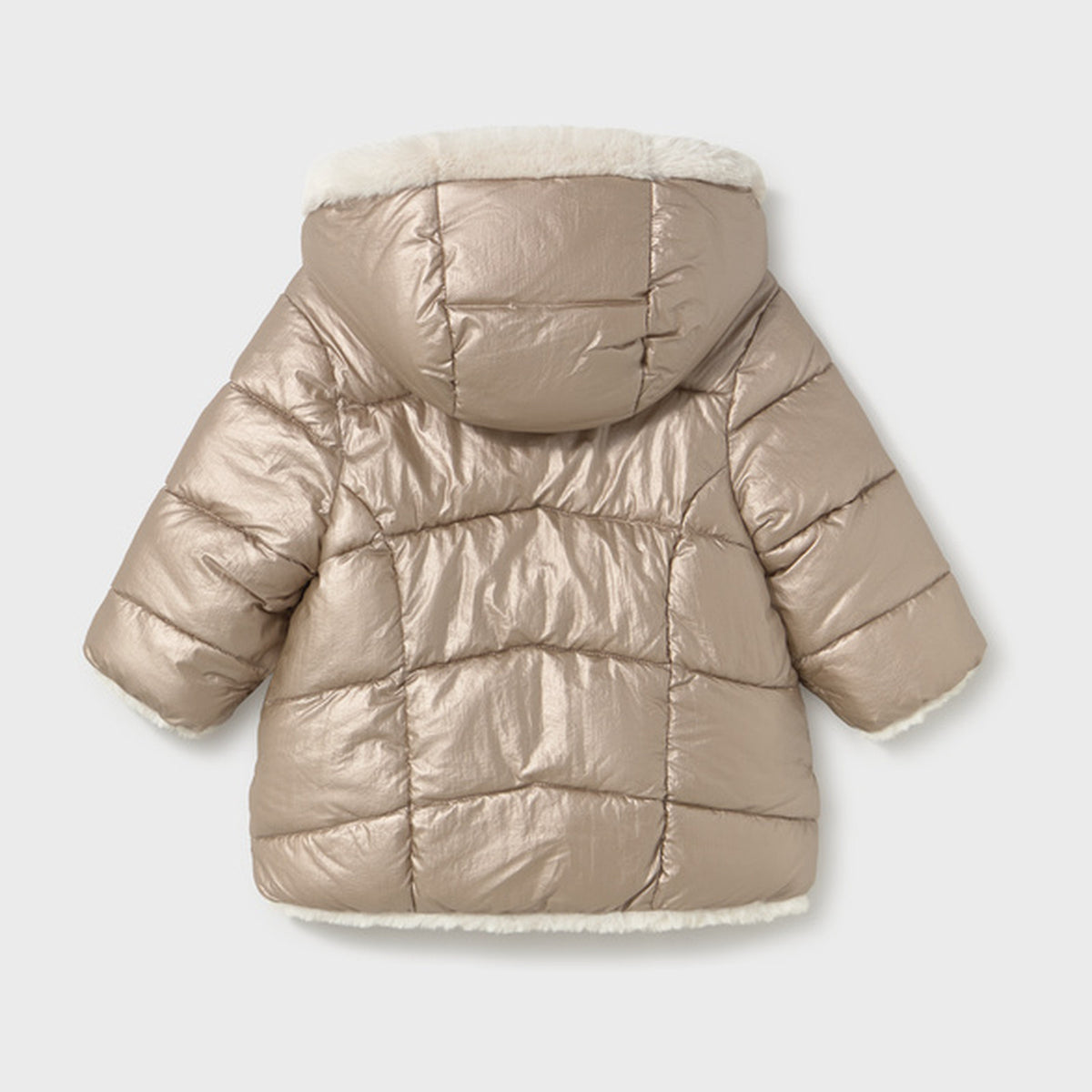Mayoral Reversible Faux Fur Jacket Bronze 2439 – back