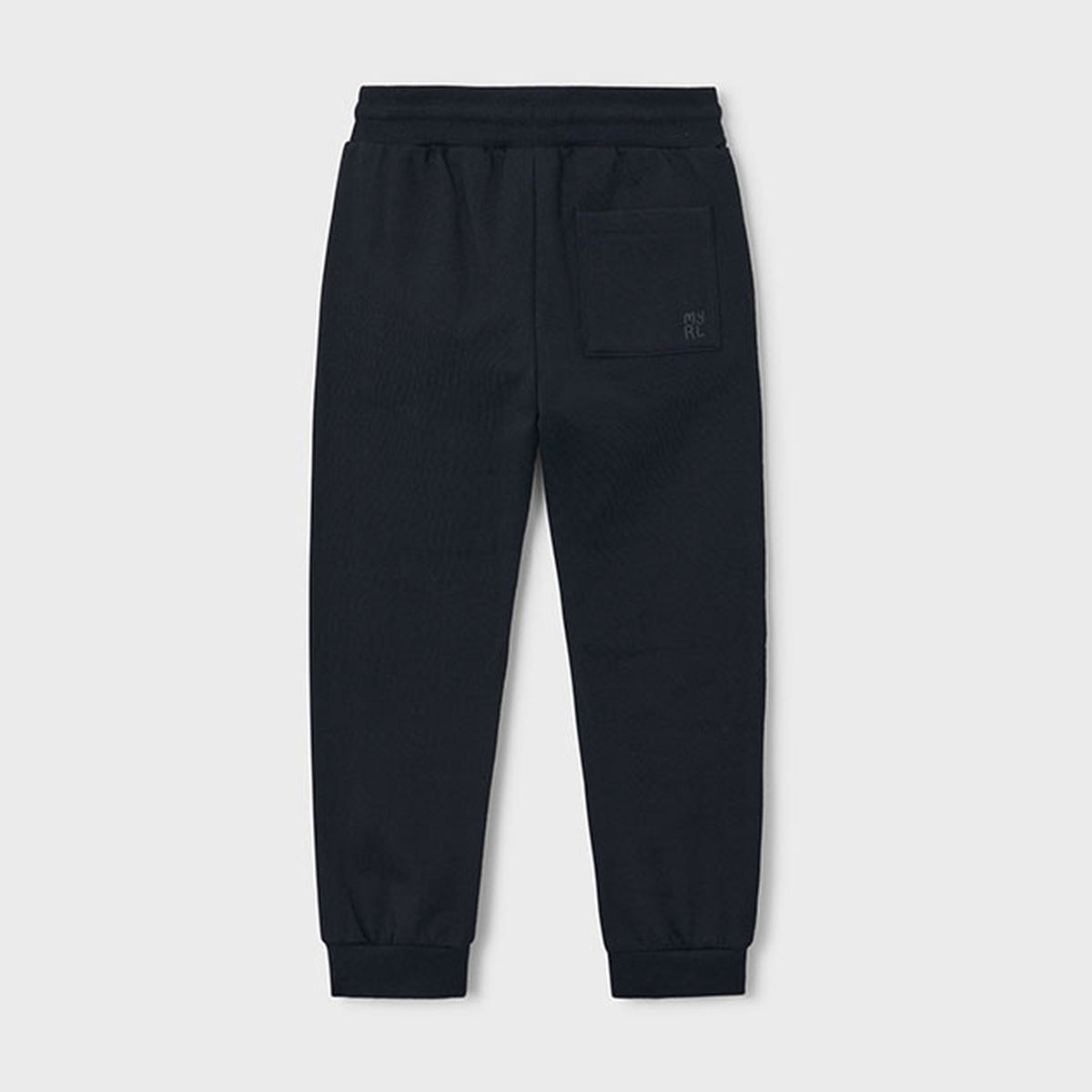Mayoral Basic Cuffed Fleece Trousers Black 725 – back