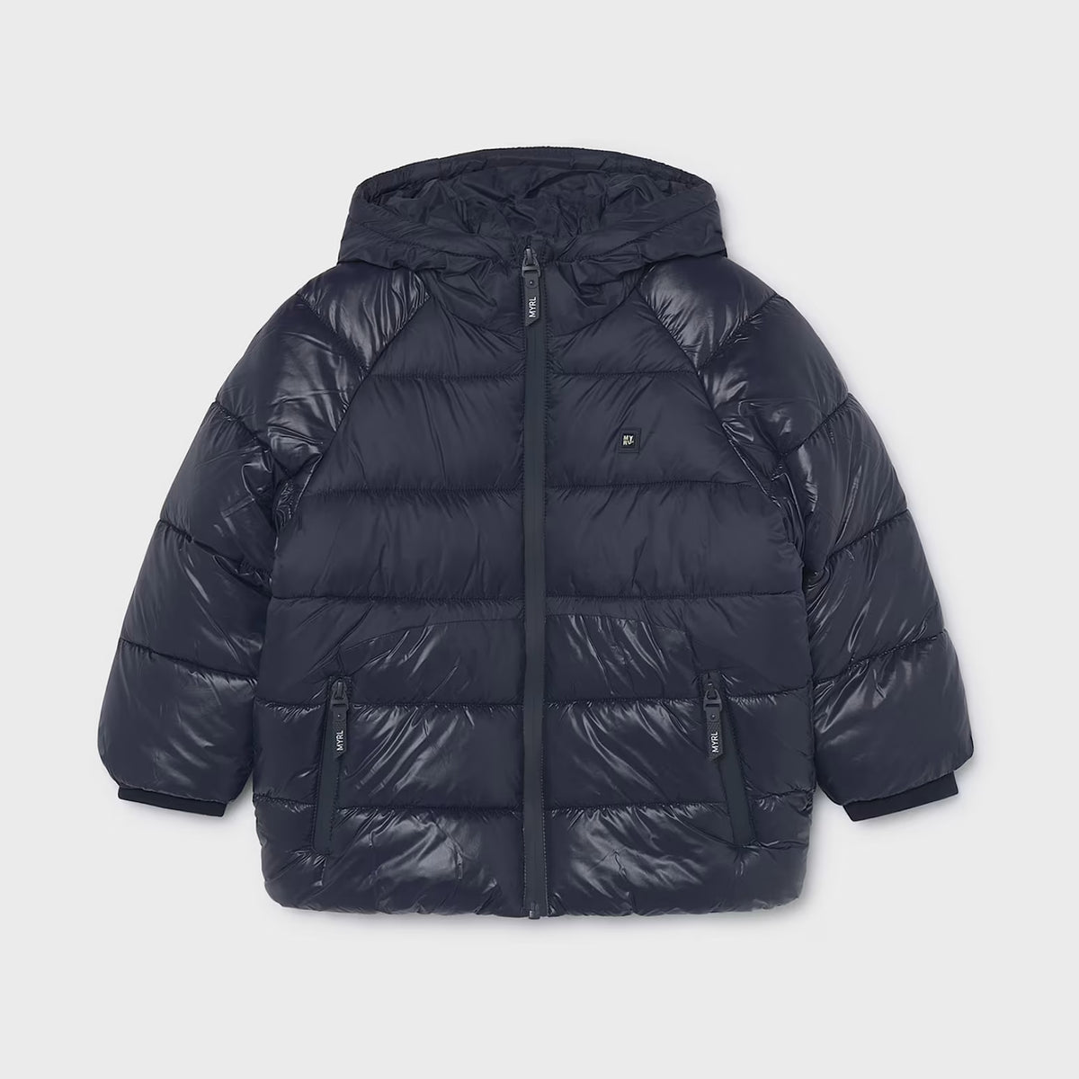 Mayoral Matte-Shine Puffer Jacket Ink 4469