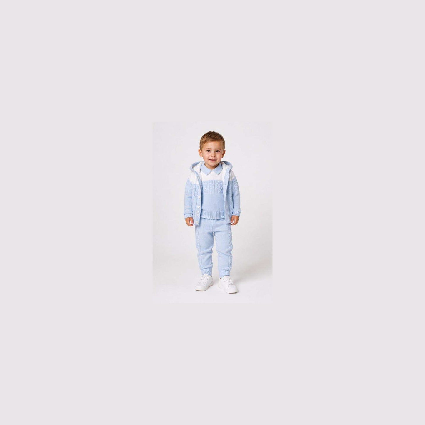 Sarah Louise Boys 2 Piece Set Blue/White 008276 - model 2