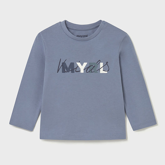 Mayoral L/s basic t-shirt Iceberg 108