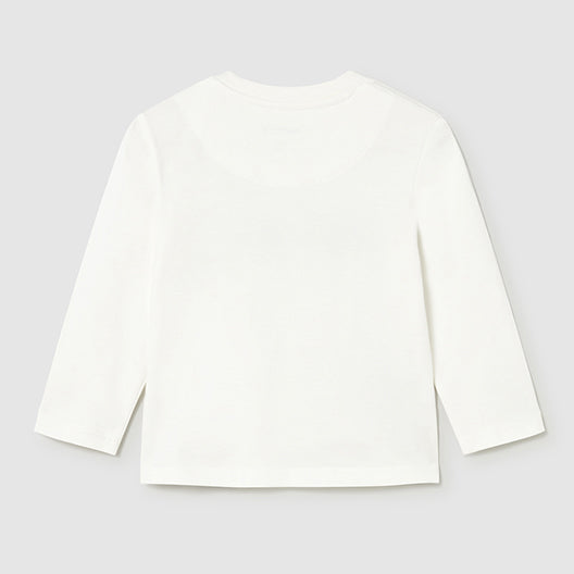 Mayoral L/s basic t-shirt Cream 108