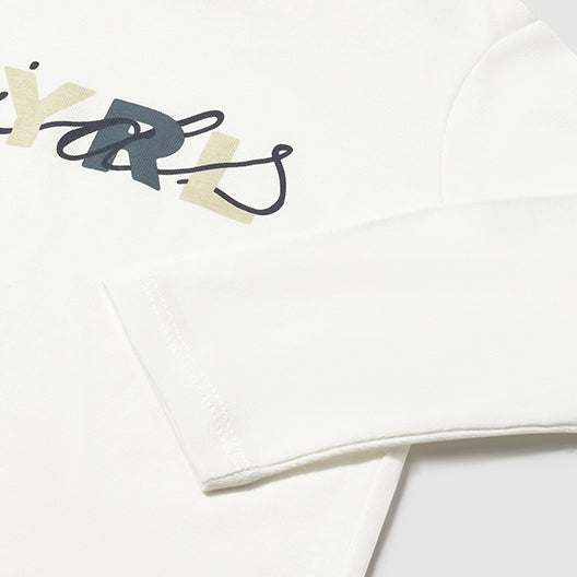 Mayoral L/s basic t-shirt Cream 108
