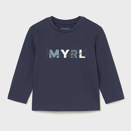 Mayoral L/s basic t-shirt Blue 108