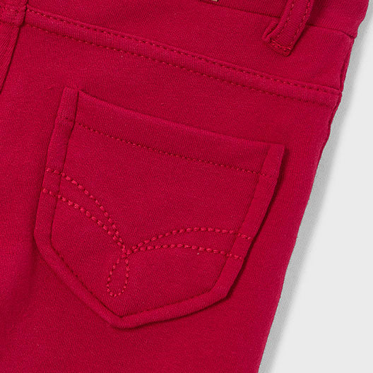 Mayoral Fleece basic trousers Red 511