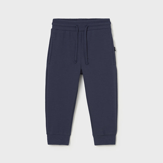 Mayoral Basic cuffed fleece trousers Blue 704