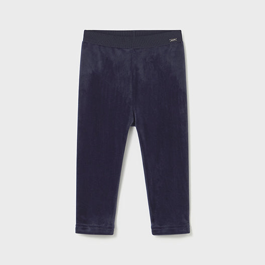 Mayoral Basic velvet leggings Navy 727