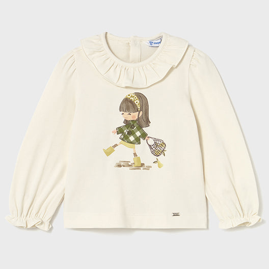 Mayoral L/s t-shirt Macchiato 2076