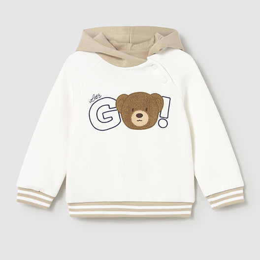 Mayoral Hooded pullover Cream 2414