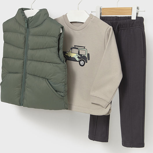 Mayoral Pullover vest pants set Fir 2649