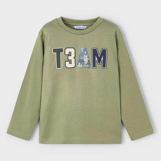 Mayoral L/s t-shirt Pistachio 4077