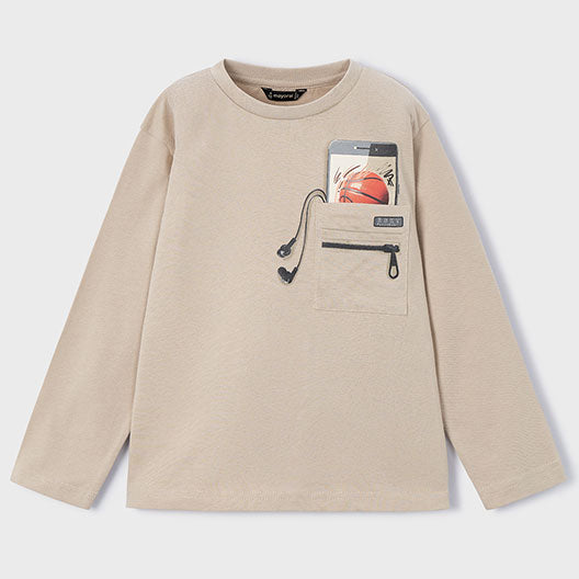 Mayoral L/s t-shirt Bark 4078