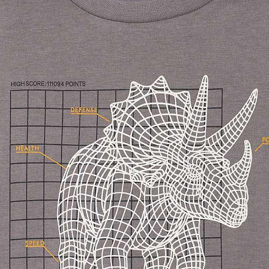 Mayoral L/s t-shirt glow in the dark Grey 4088