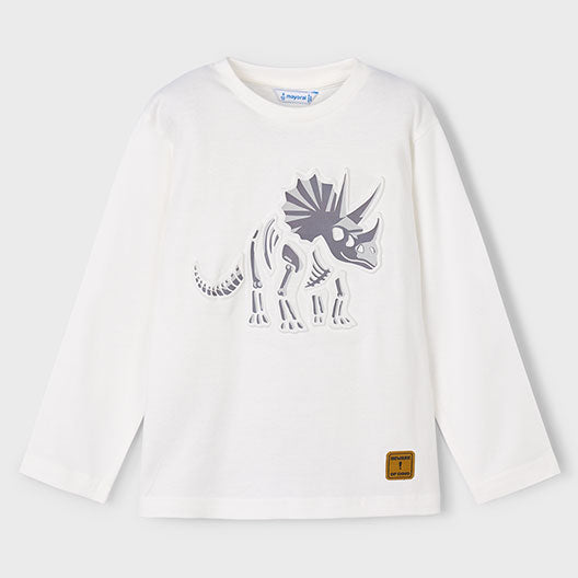 Mayoral L/s t-shirt Cream 4089