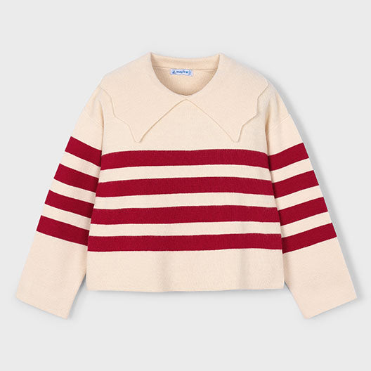 Mayoral Sripes sweater Almond 4301t