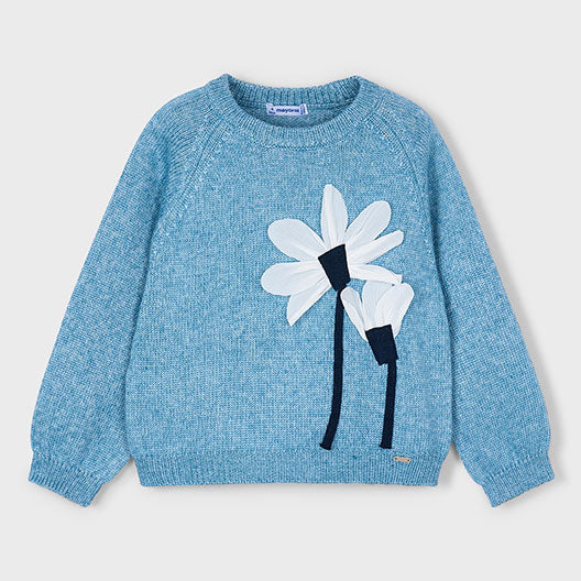 Mayoral Flower applique jersey Ocean 4308
