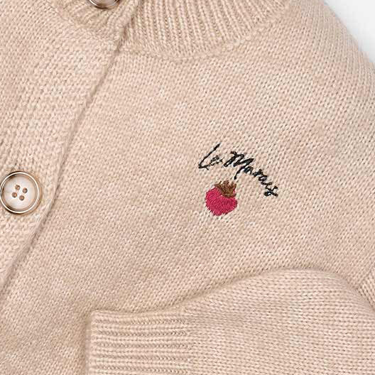 Mayoral Fantasy knit cardigan Sesame 4309
