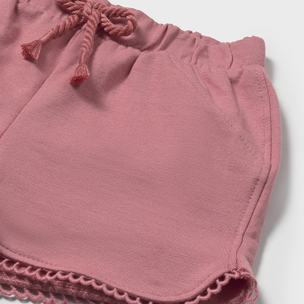Mayoral Baby Girls Chenille Shorts Blush 603