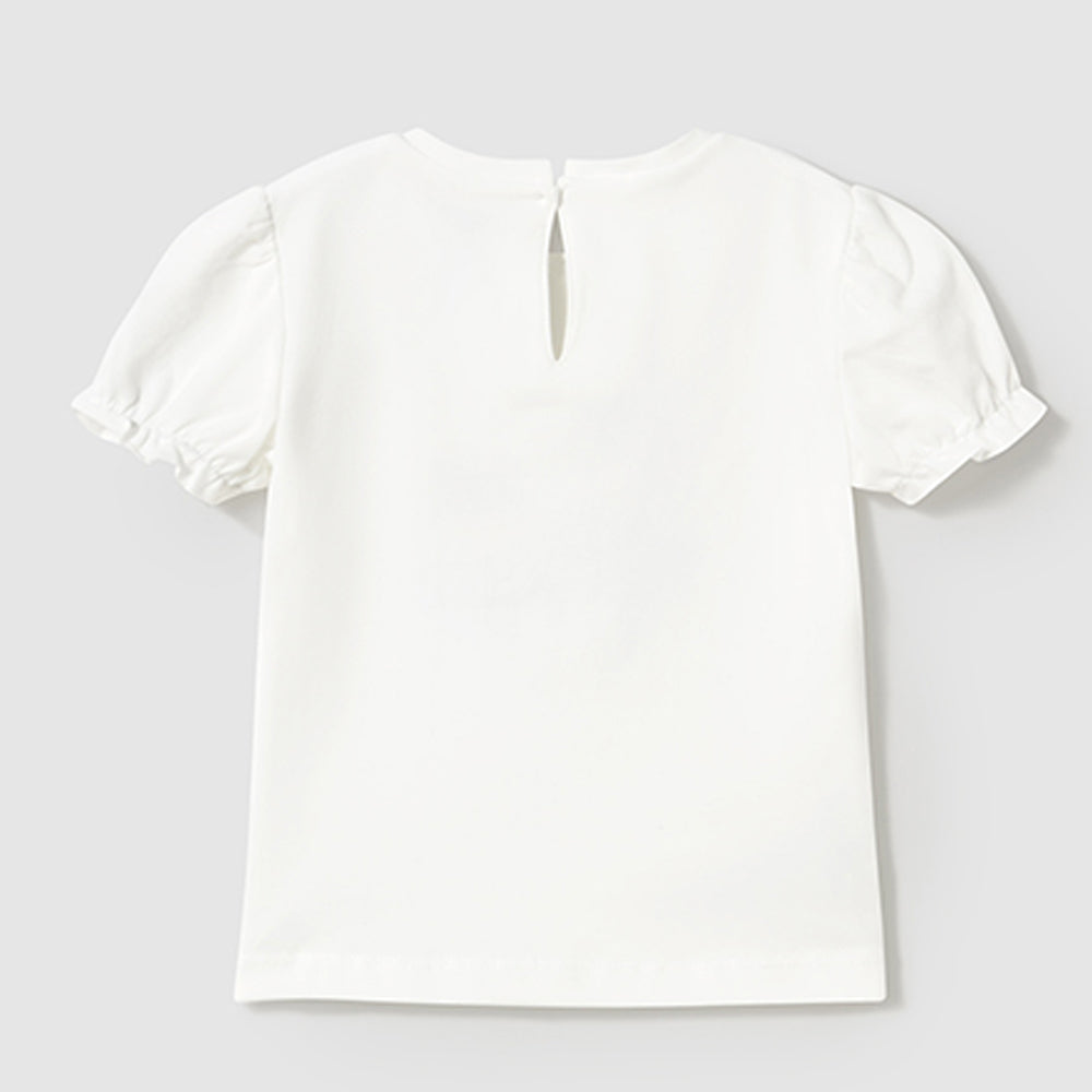 Mayoral Baby Girls S/S T-Shirt Natur-Skyb 1041