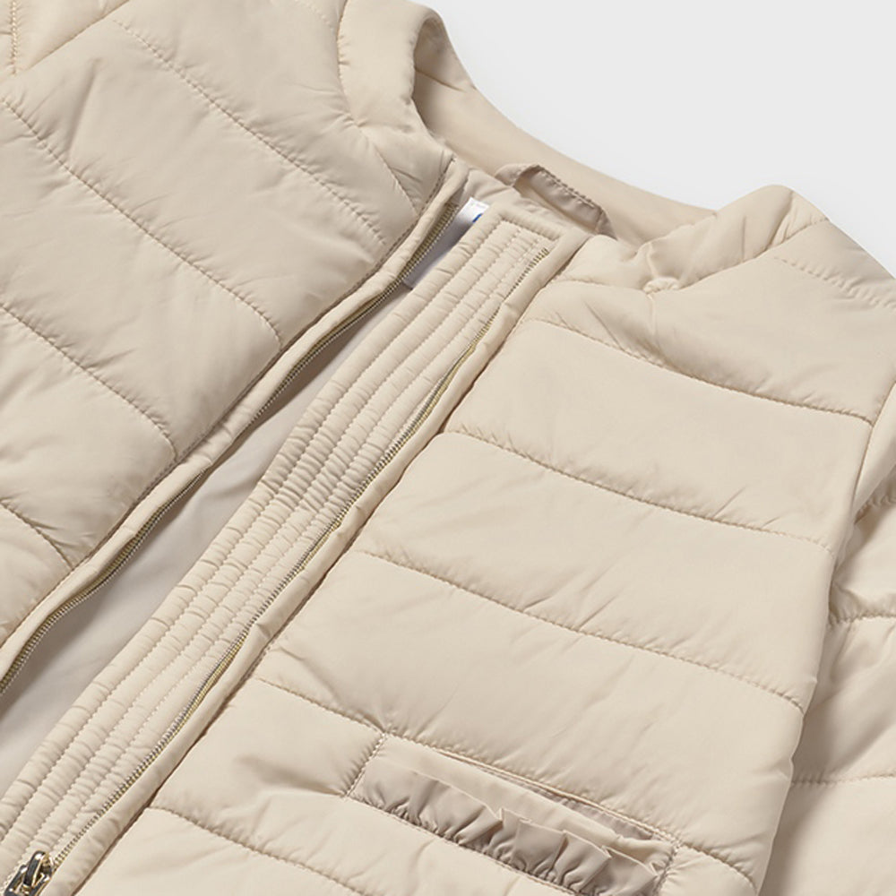 Mayoral Baby Girls Soft Windbreaker Sepia 1464