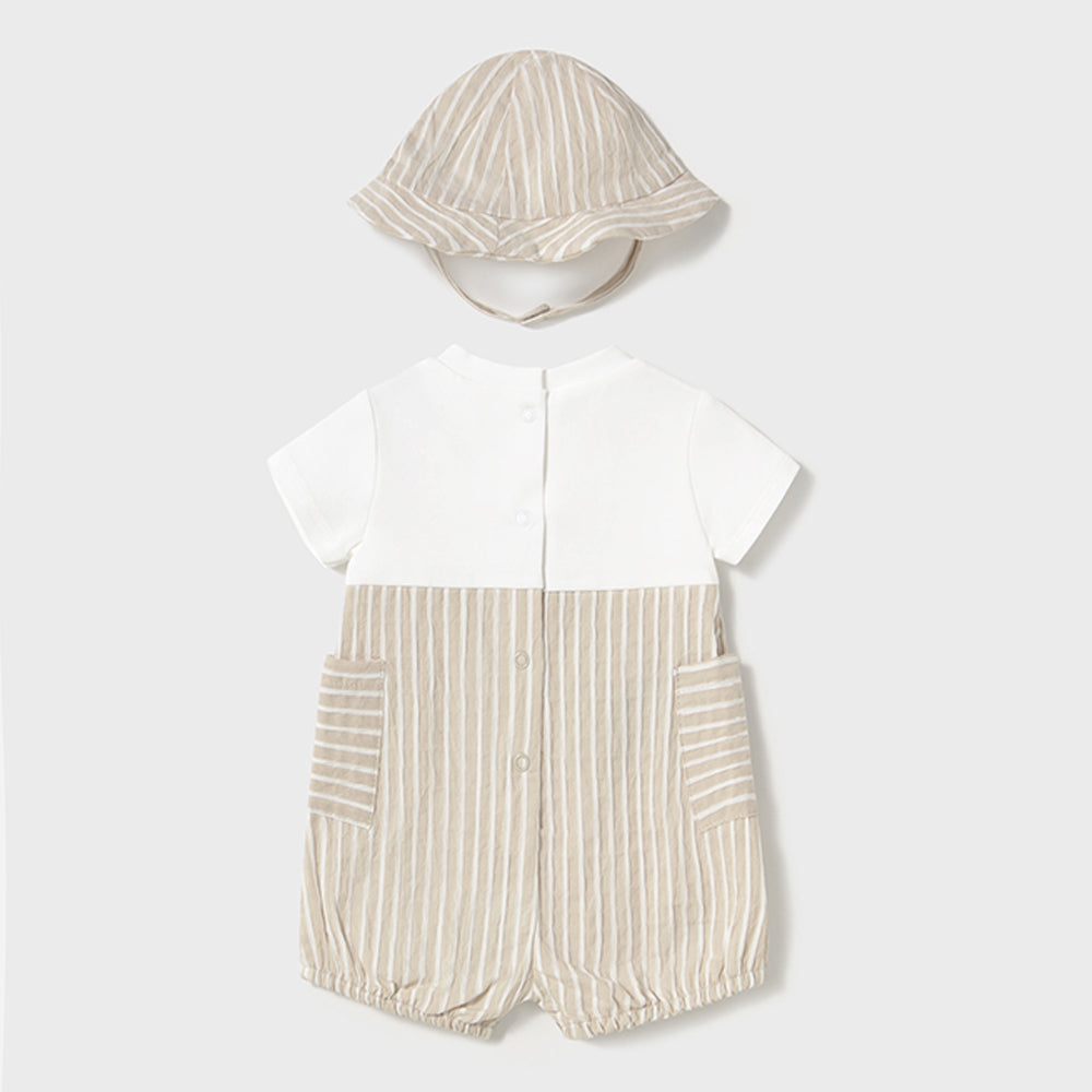 Mayoral Baby Boys Short Bodysuit W/ Hat Root 1602