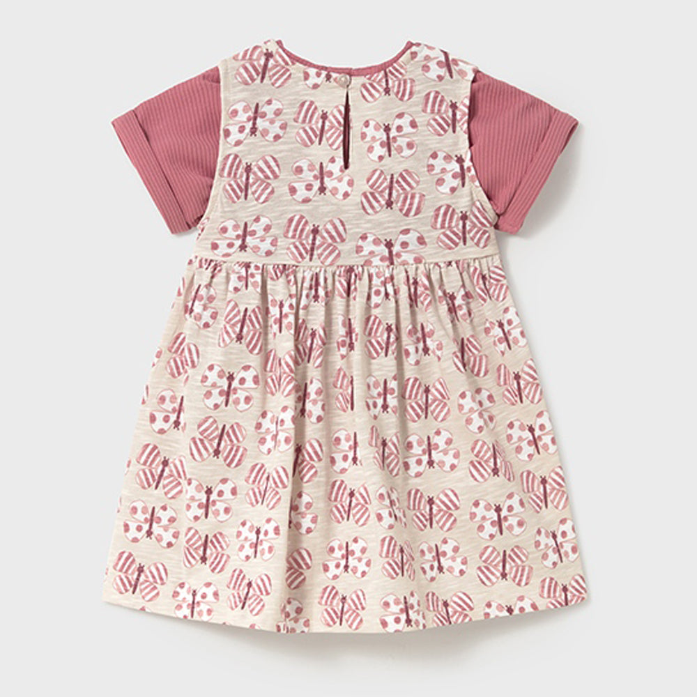Mayoral Baby Girls Dress 2 Pieces Blush 1918