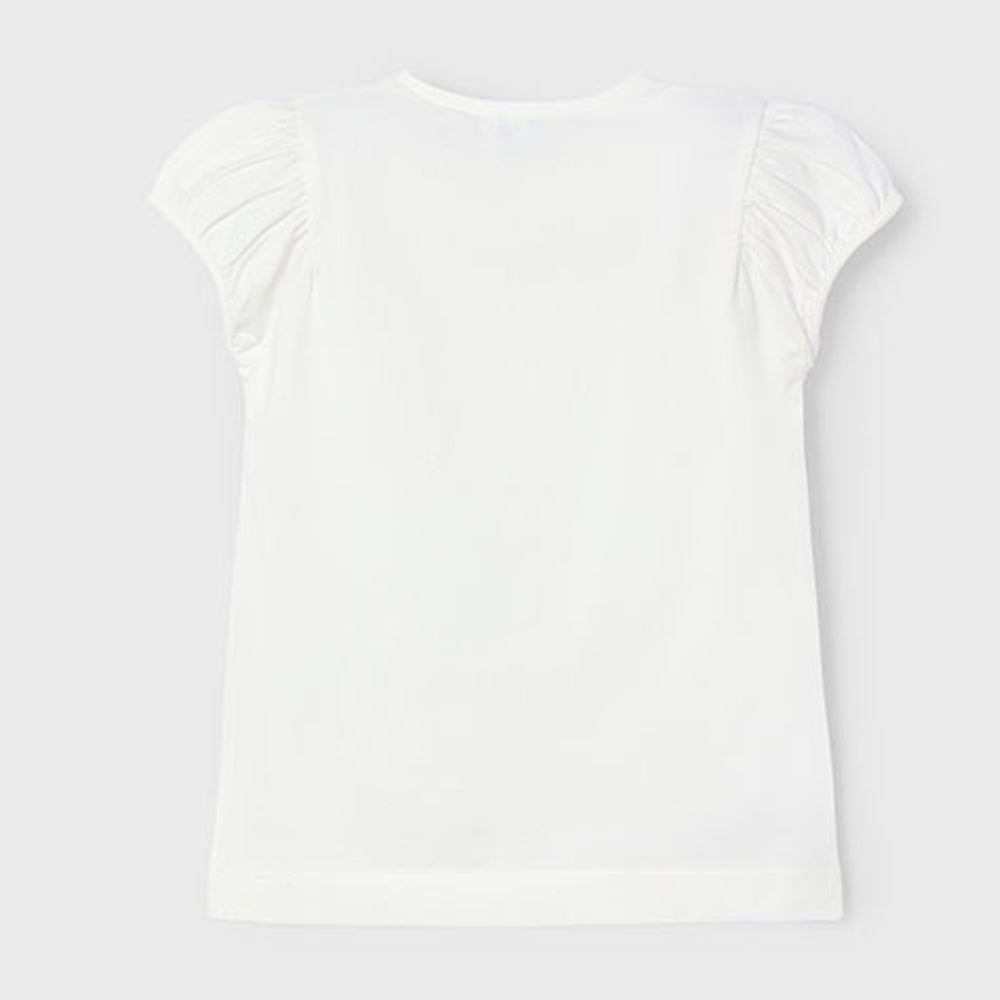 Mayoral Girls S/S Doll T-Shirt Natural 3003