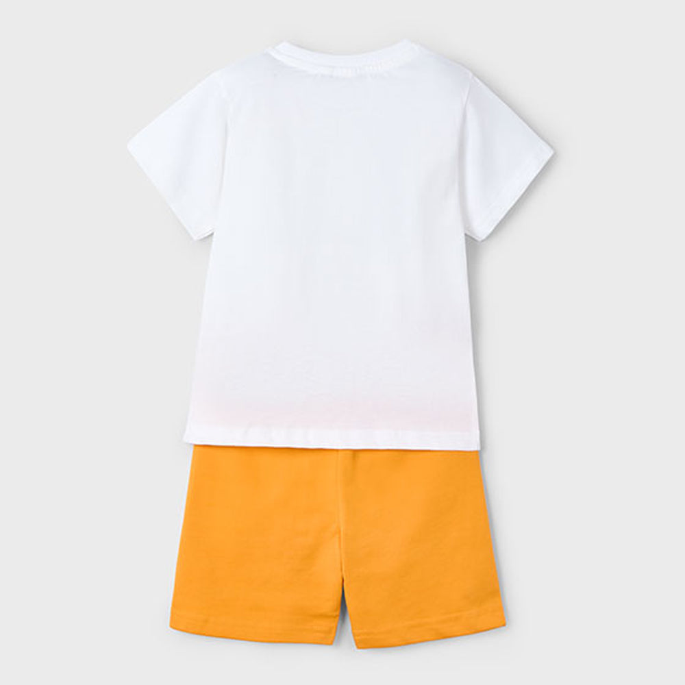 Mayoral Boys Knit Set Orange 3607