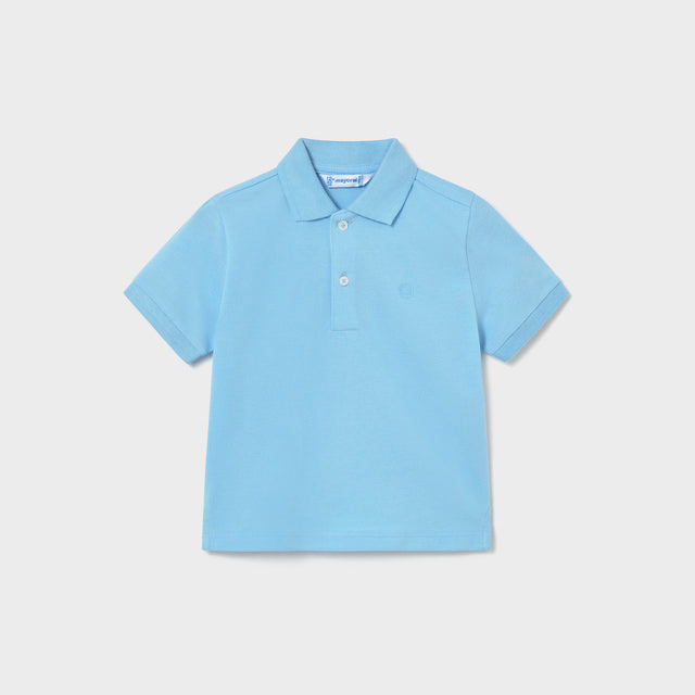 Mayoral Sky blue Basic Short Sleeve polo 102