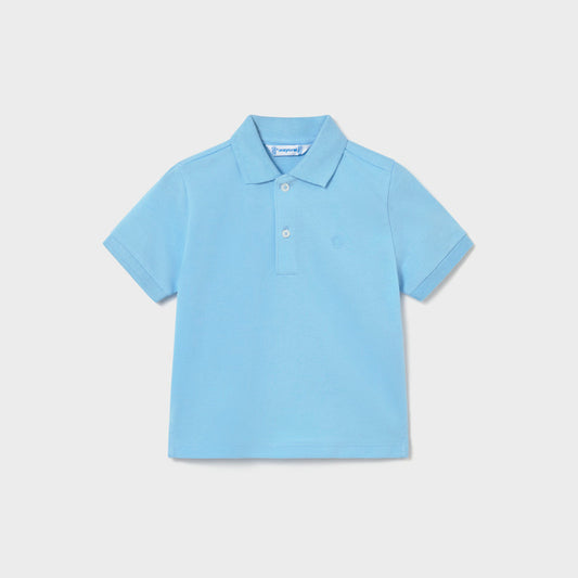 Mayoral Sky blue Basic Short Sleeve polo 102