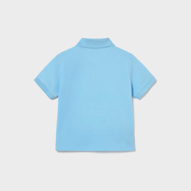 Mayoral Sky blue Basic Short Sleeve polo 102
