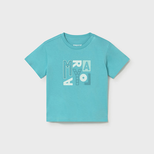 Mayoral Turquoise Basic Short Sleeve T-Shirt 106