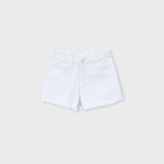Mayoral White Basic twill shorts 234