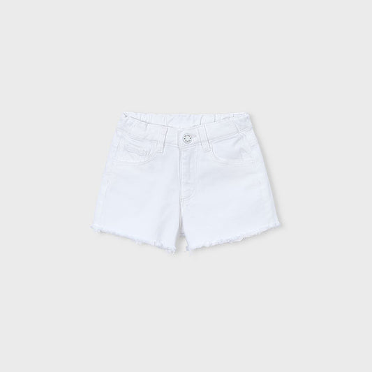 Mayoral White Basic twill shorts 234