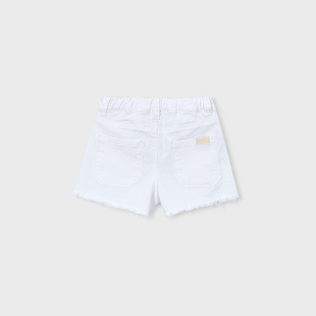 Mayoral White Basic twill shorts 234