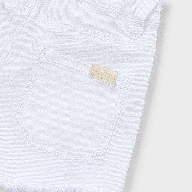 Mayoral White Basic twill shorts 234