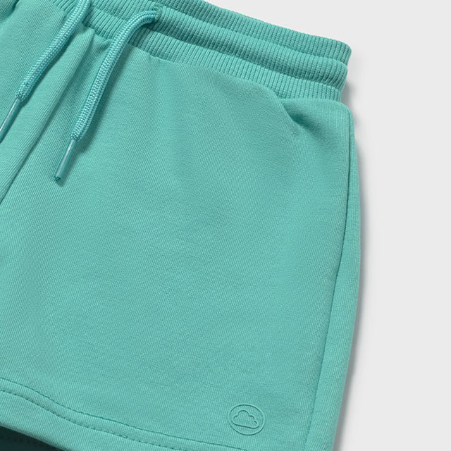 Mayoral Turquoise Basic fleece shorts 621