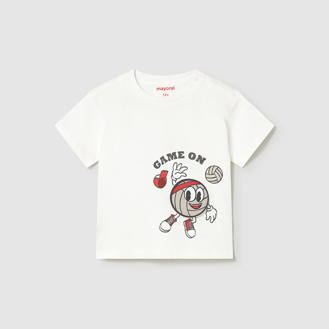 Mayoral Cream game on applique shirt 1006