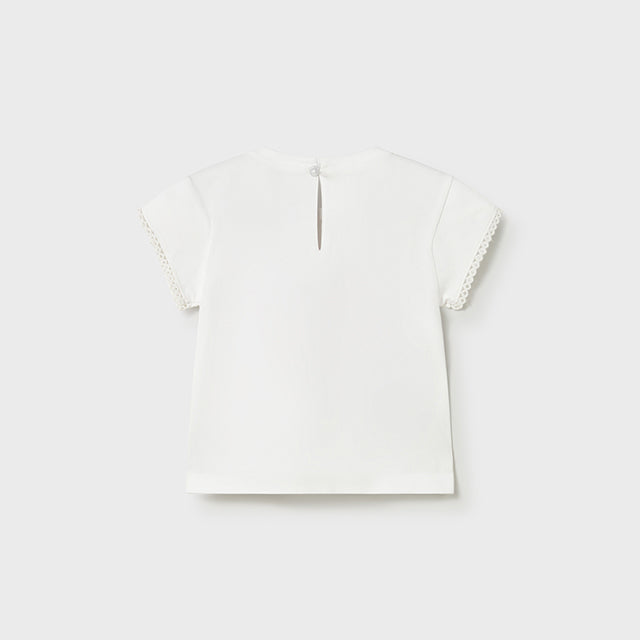 Mayoral White Short Sleeve T-Shirt 1079