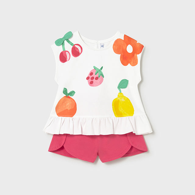 Mayoral Hibiscus Shorts set 1209
