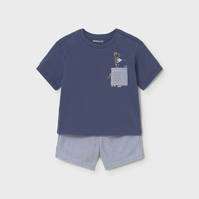Mayoral Capri blue bermuda set 1228