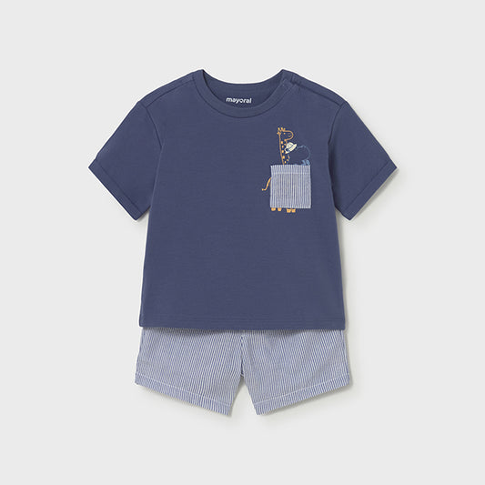 Mayoral Capri blue bermuda set 1228