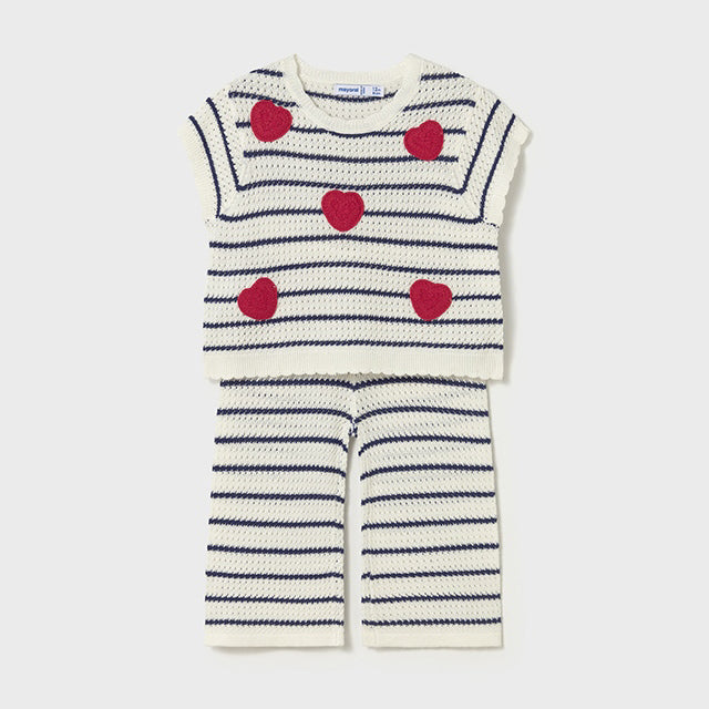 Mayoral Natural Knit pants set 1516