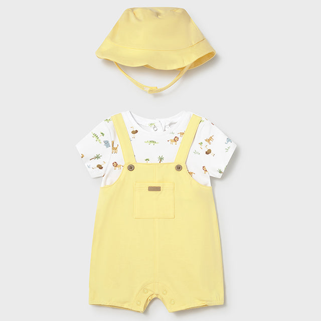 Mayoral Sunny Dungaree with hat 1607