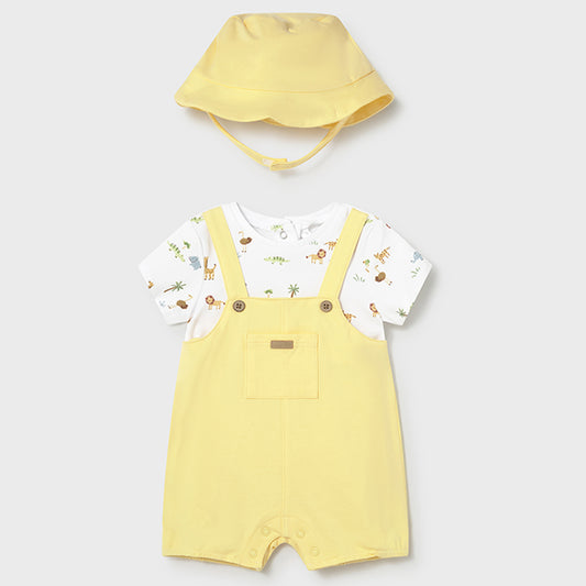Mayoral Sunny Dungaree with hat 1607