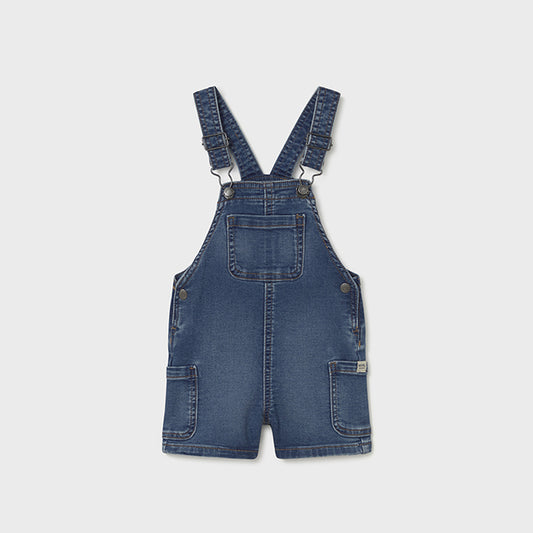 Mayoral Medium soft denim short overall 1659