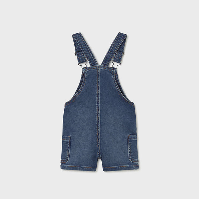 Mayoral Medium soft denim short overall 1659