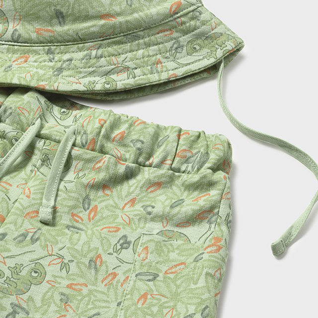Mayoral matcha Knit set w/ bucket hat 1667